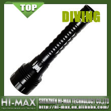 Hi-Max Hot-Sell LED linterna de buceo LED T6 con 2 * 18650 recargable 110006